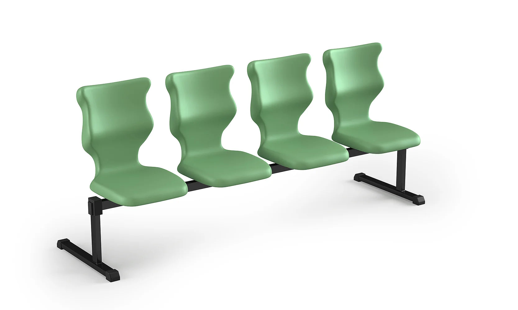 Zestaw siedziskowy Bench rozmiar 5 – 4 os. / Czarny / Pastelowy zielony