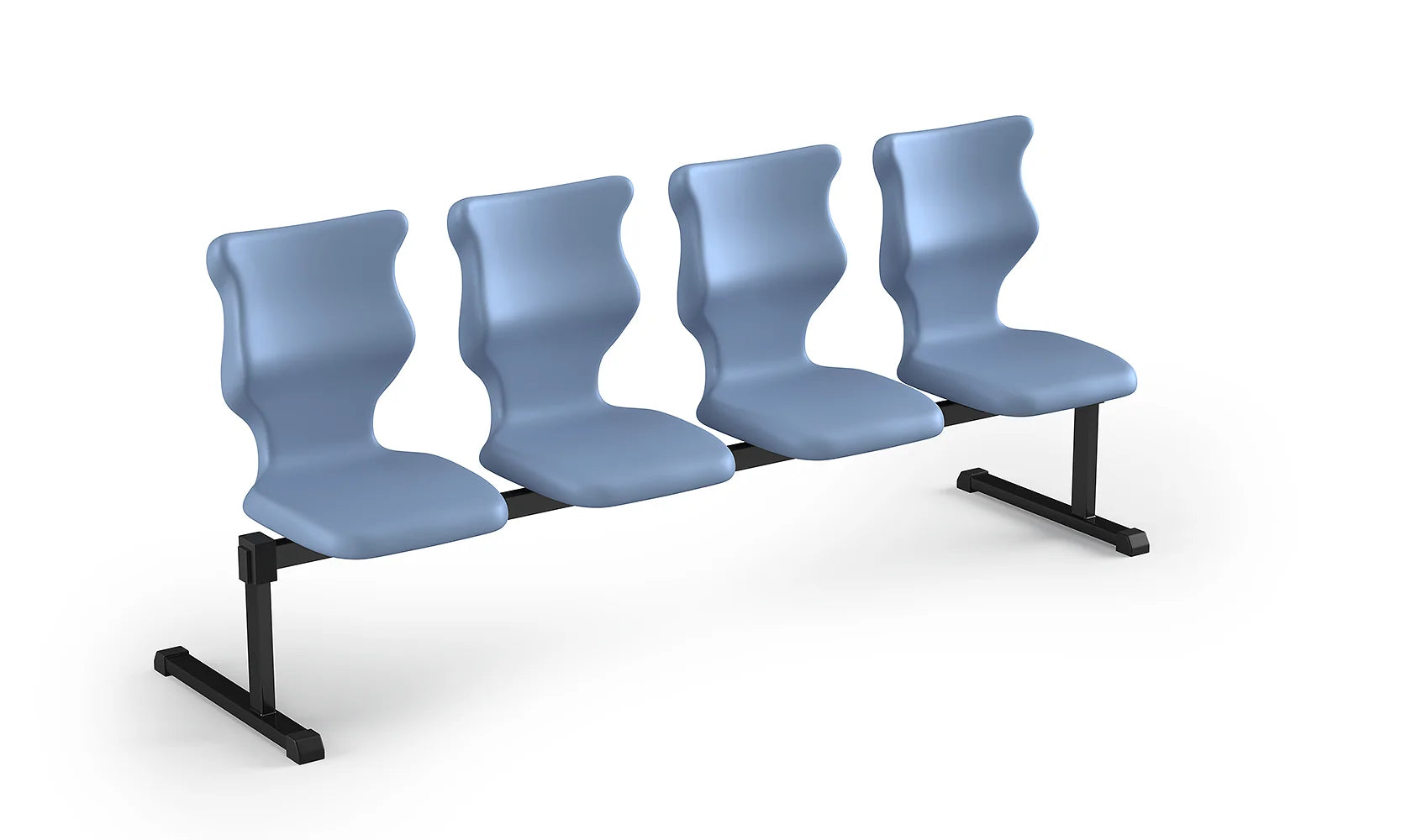Zestaw siedziskowy Bench rozmiar 5 – 4 os. / Szary / Pastelowy niebieski