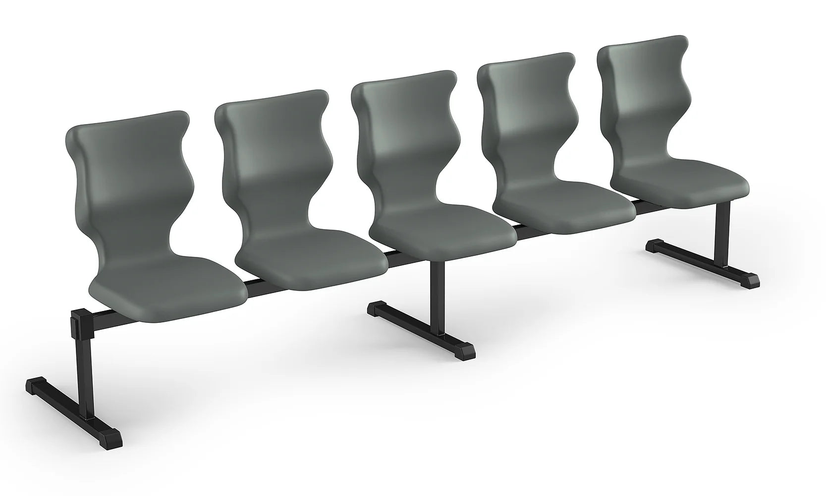 Zestaw siedziskowy Bench rozmiar 5 – 5 os. / Czarny / Szary