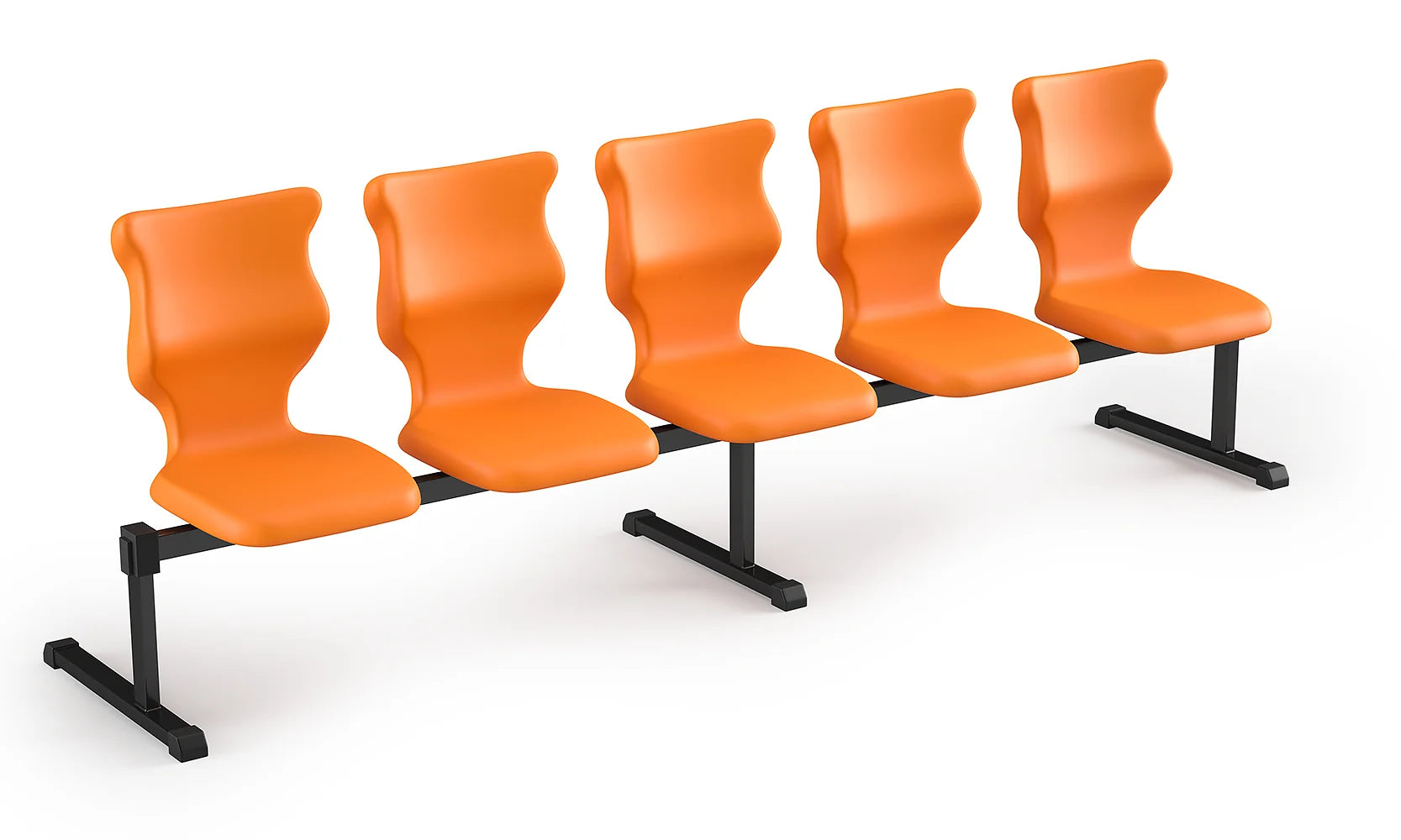 Zestaw siedziskowy Bench rozmiar 5 – 5 os. / Szary / Pomarańczowy