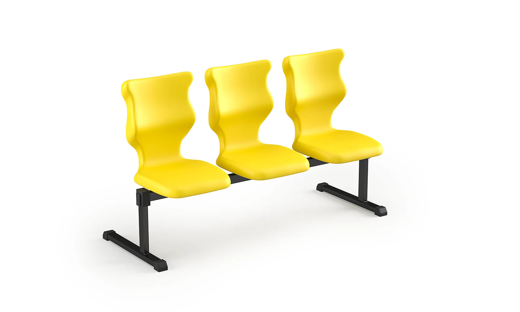 Zestaw siedziskowy Bench rozmiar 6 – 3 os. / Czarny / Żółty