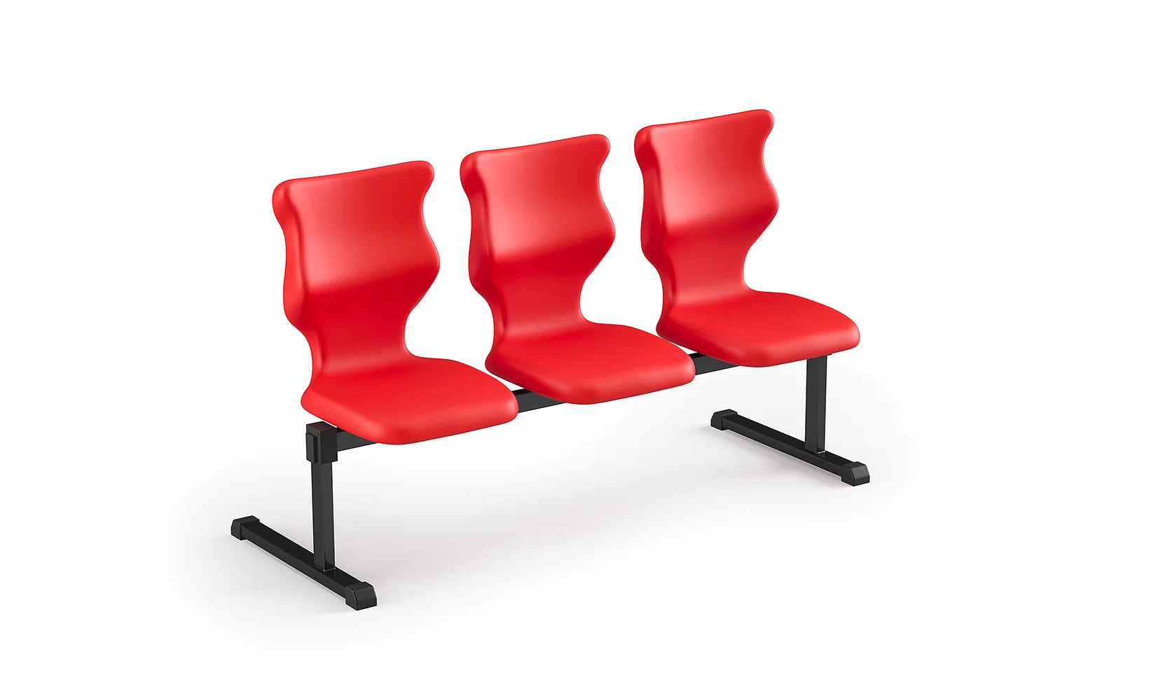 Zestaw siedziskowy Bench rozmiar 6 – 3 os. / Szary / Czerwony