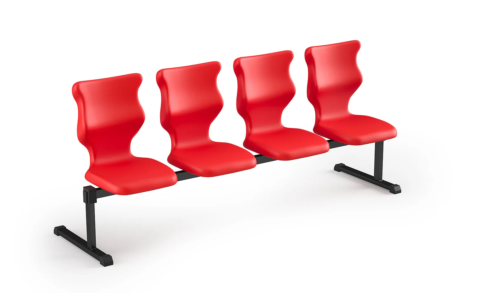 Zestaw siedziskowy Bench rozmiar 6 – 4 os. / Czarny / Czerwony
