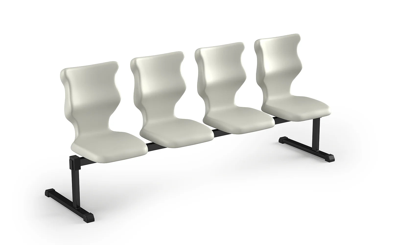 Zestaw siedziskowy Bench rozmiar 6 – 4 os. / Czarny / Jasny szary