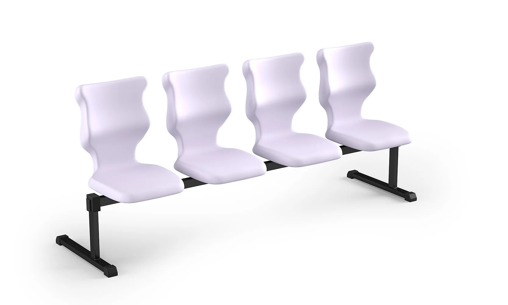 Zestaw siedziskowy Bench rozmiar 6 – 4 os. / Czarny / Pastelowy fioletowy