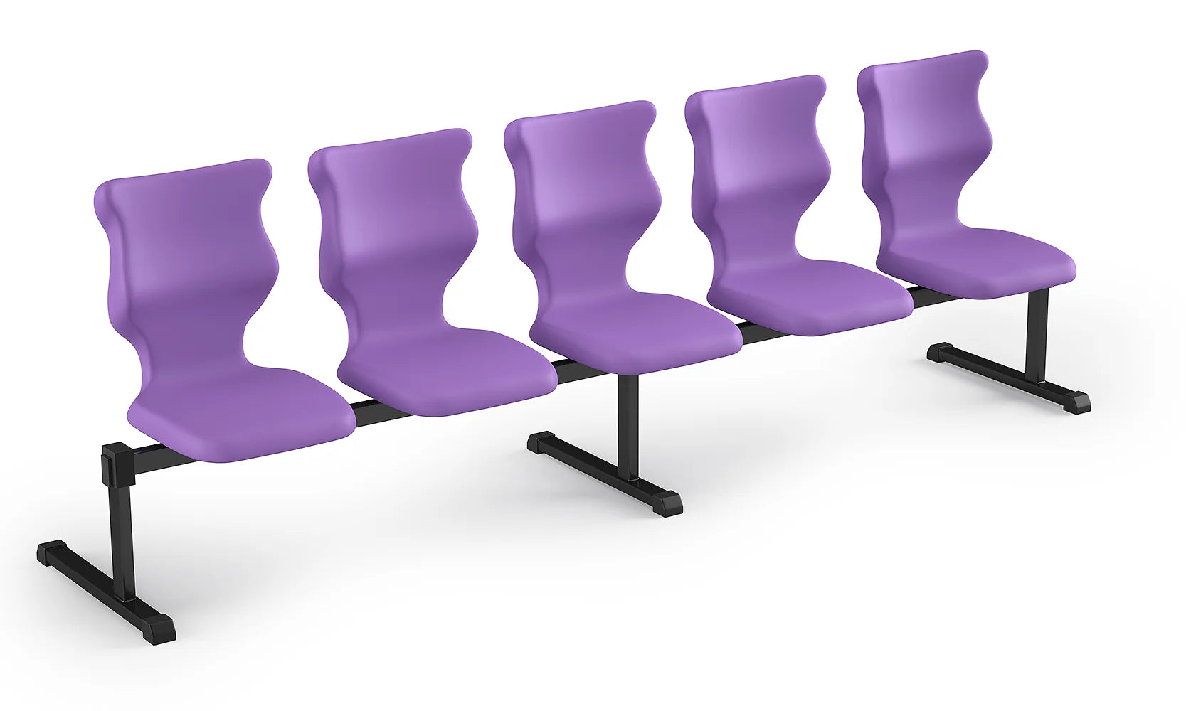 Zestaw siedziskowy Bench rozmiar 6 – 5 os. / Czarny / Fioletowy