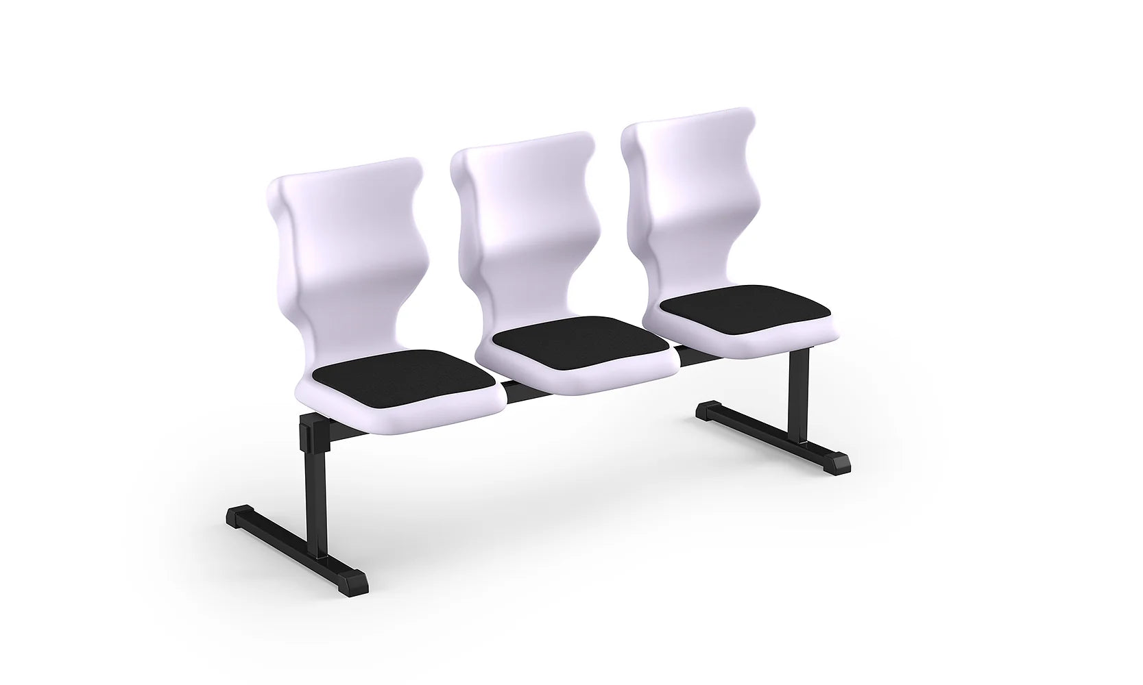 Zestaw siedziskowy Bench Soft rozmiar 4 – 3 os. / Szary / Pastelowy fioletowy