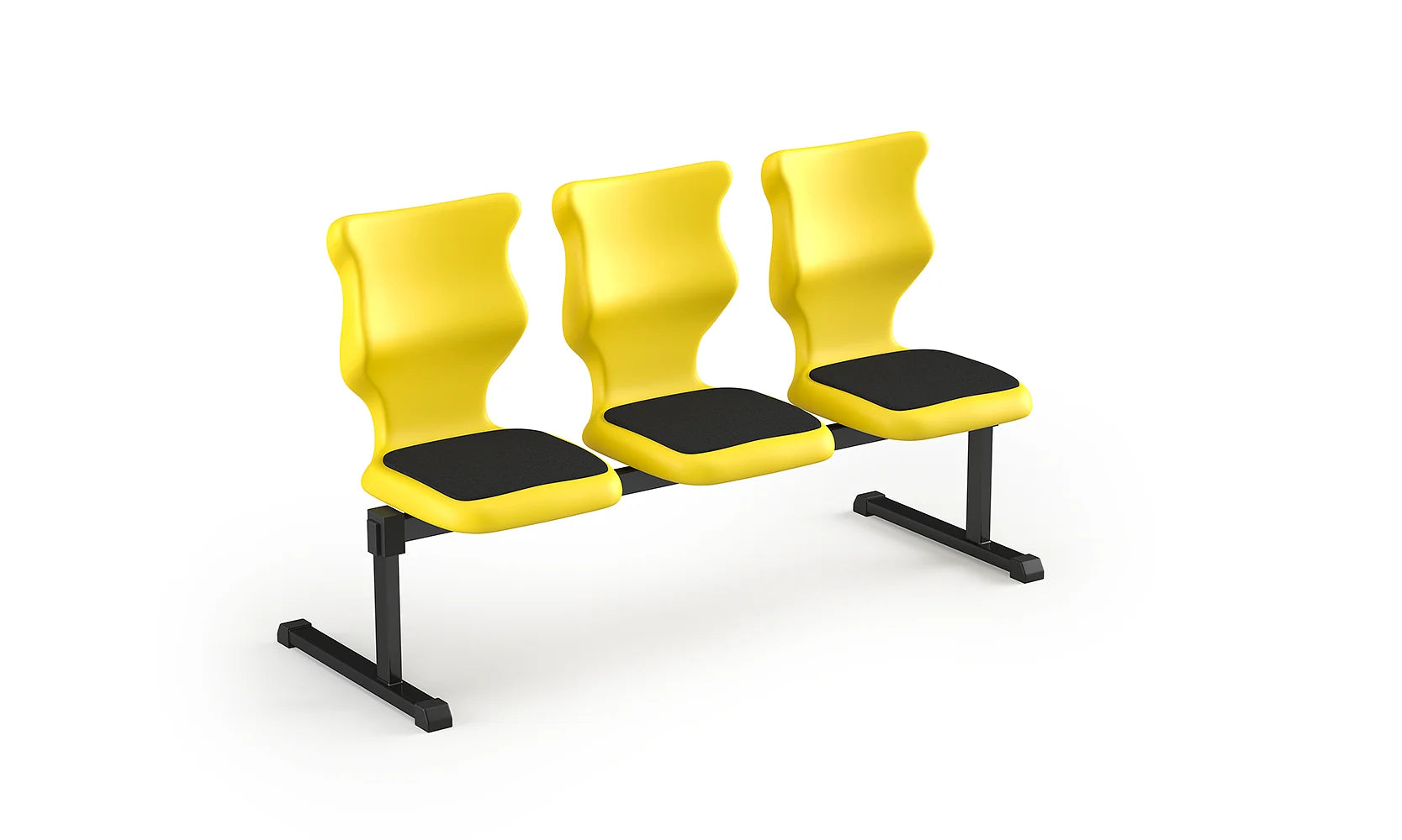 Zestaw siedziskowy Bench Soft rozmiar 4 – 3 os. / Szary / Żółty