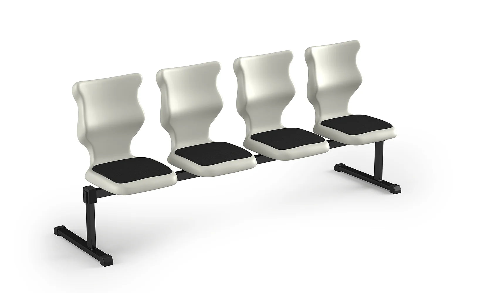 Zestaw siedziskowy Bench Soft rozmiar 4 – 4 os. / Szary / Jasny szary