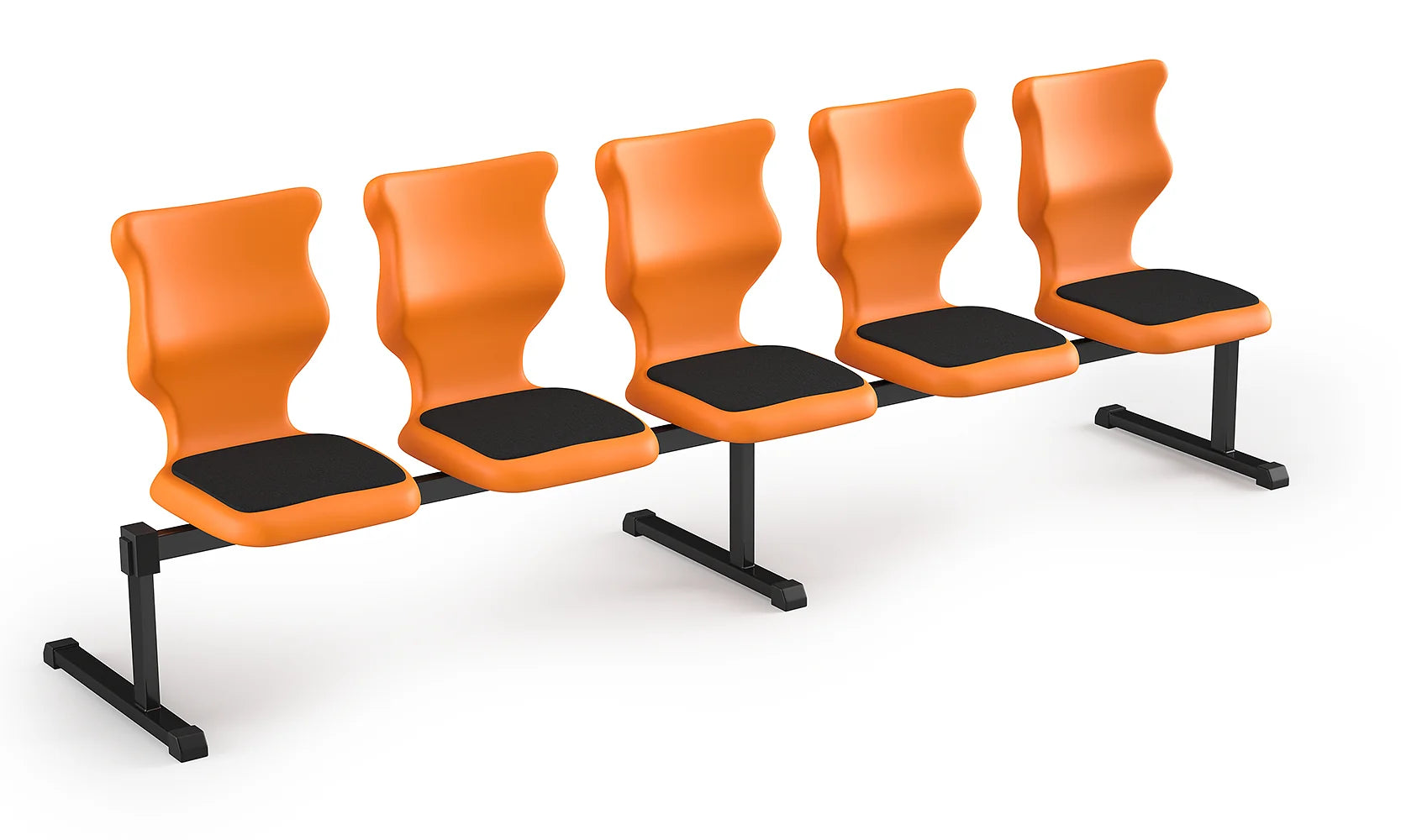 Zestaw siedziskowy Bench Soft rozmiar 4 – 5 os. / Szary / Pomarańczowy