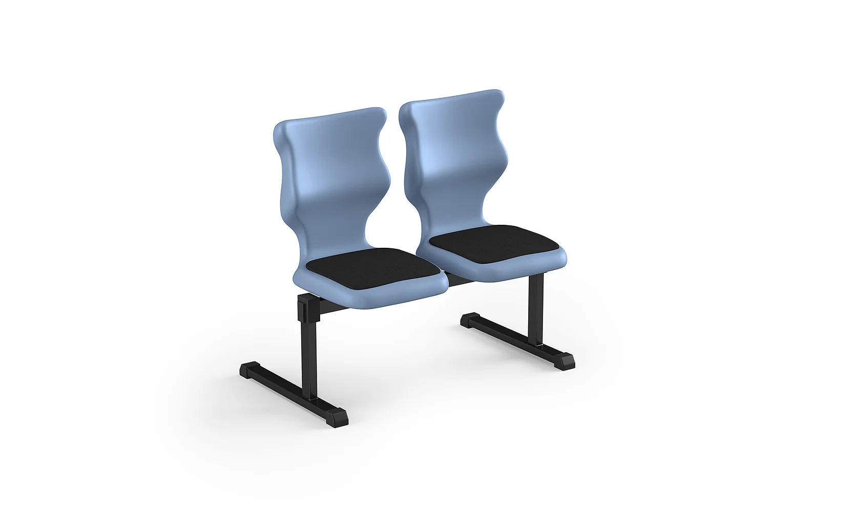 Zestaw siedziskowy Bench Soft rozmiar 5 – 2 os. / Szary / Pastelowy niebieski