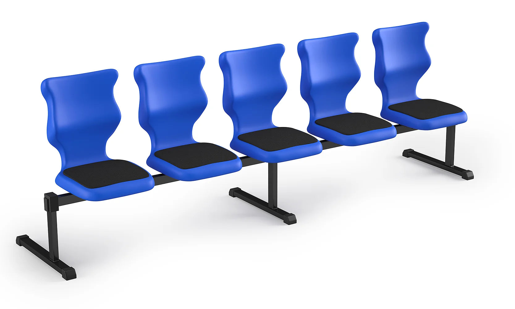 Zestaw siedziskowy Bench Soft rozmiar 5 – 5 os. / Szary / Niebieski