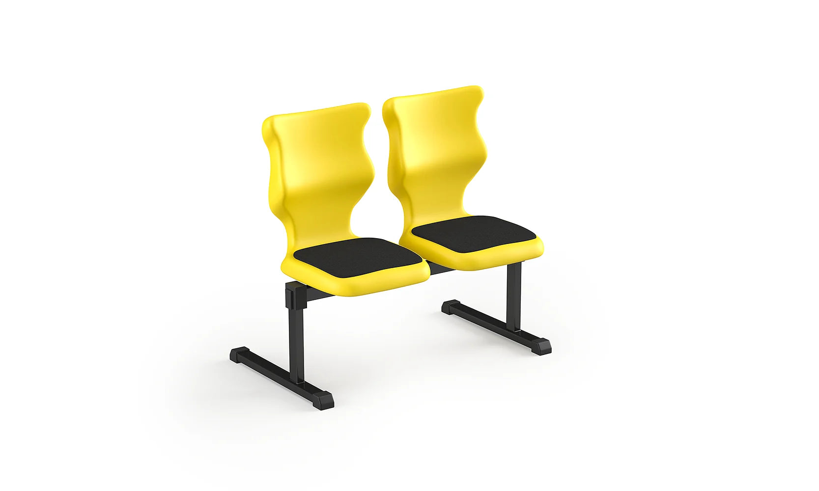 Zestaw siedziskowy Bench Soft rozmiar 6 – 2 os. / Czarny / Żółty