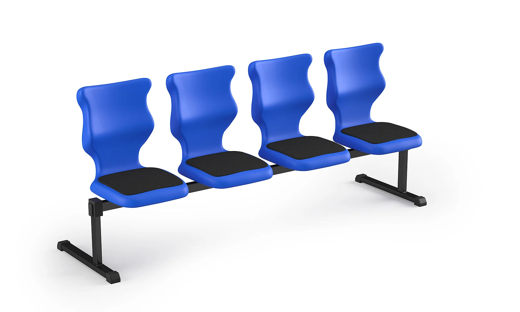 Zestaw siedziskowy Bench Soft rozmiar 6 – 4 os. / Czarny / Niebieski