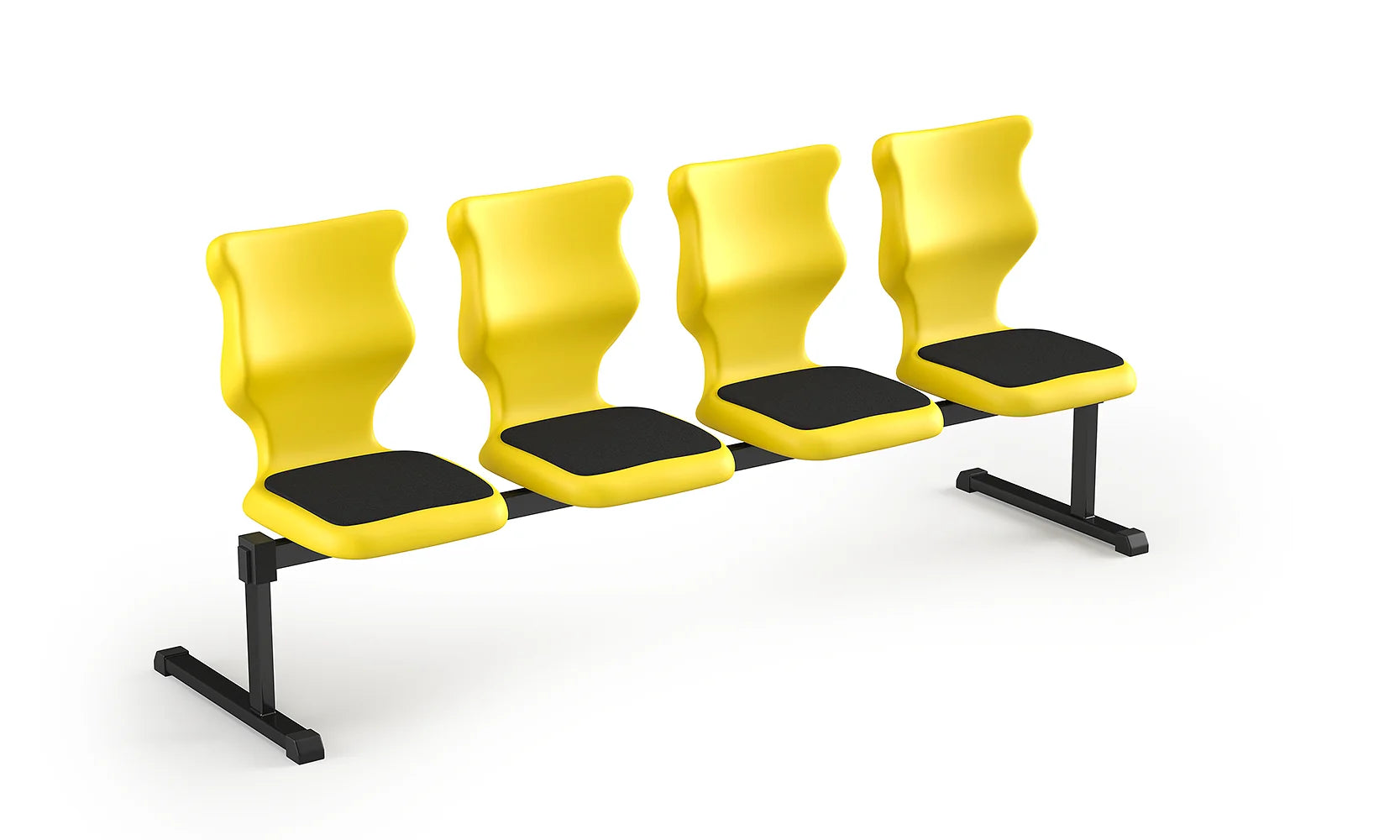 Zestaw siedziskowy Bench Soft rozmiar 6 – 4 os. / Szary / Żółty