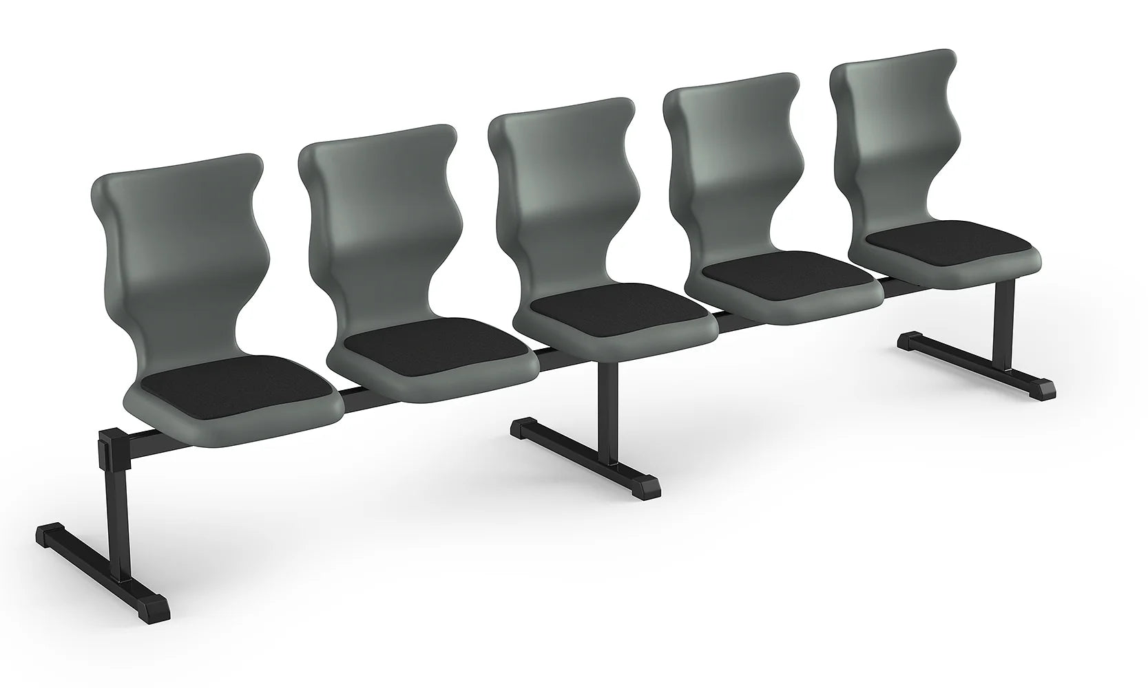 Zestaw siedziskowy Bench Soft rozmiar 6 – 5 os. / Szary / Zielony